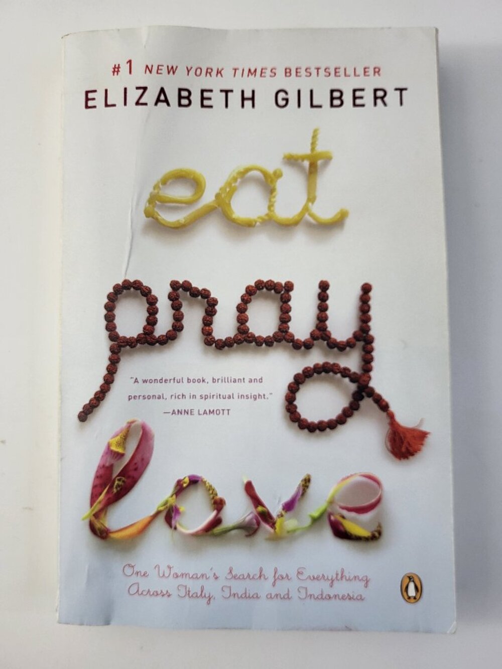 Eat Pray Love by Elizabeth Gilbert Paperback Memoir Travel Book
